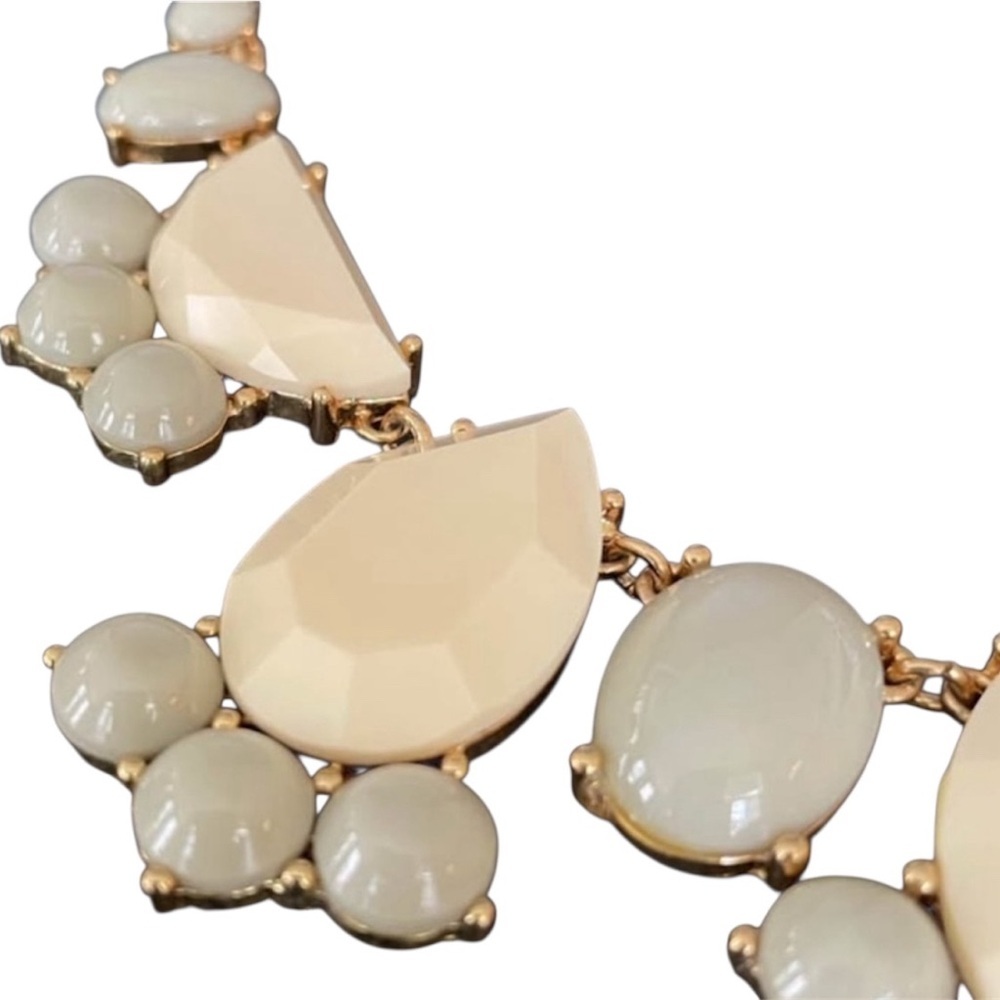 ~Kate Spade Gold and Cream Teardrop Necklace. Gently worn.
